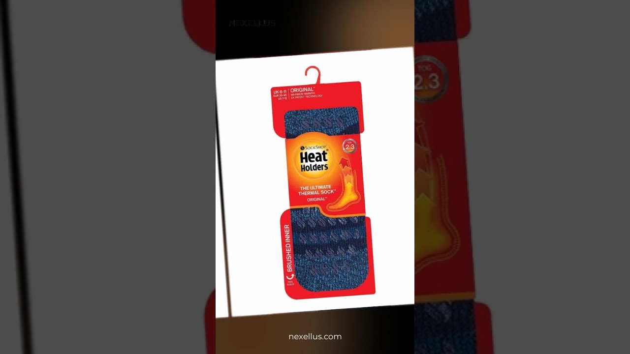 Heat Holders - Mens Siskin Slipper Socks (6-11 UK / Navy / Denim)