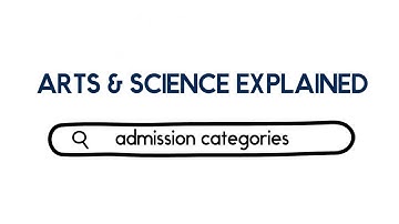 Admission Categories at Arts & Science | University of Toronto