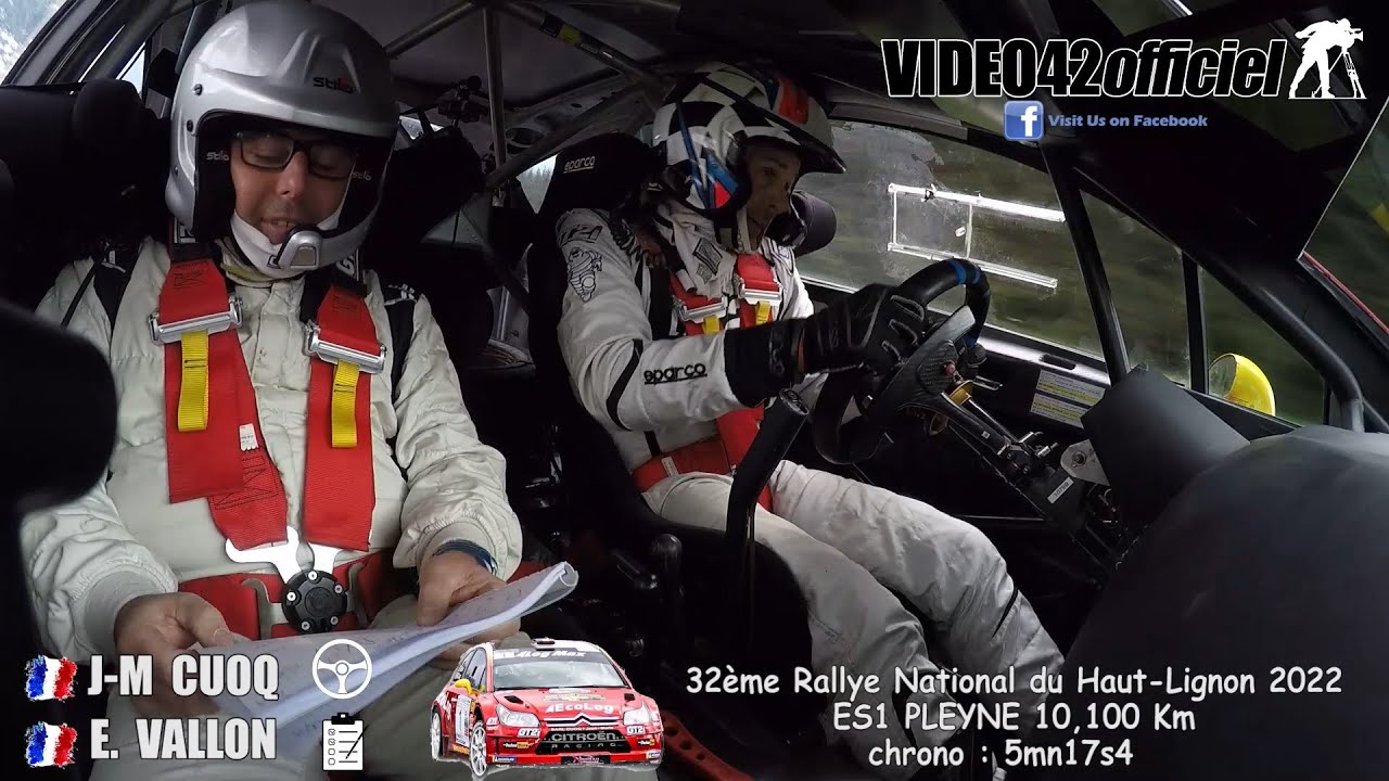 Rallye Haut-Lignon 2022 camera embarquée Cuoq Vallon C4 WRC par video42