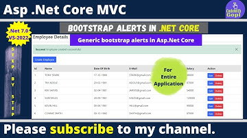 ⚡Display Bootstrap Alert Notifications in ASP.NET Core | Generic Bootstrap Alerts Tutorial