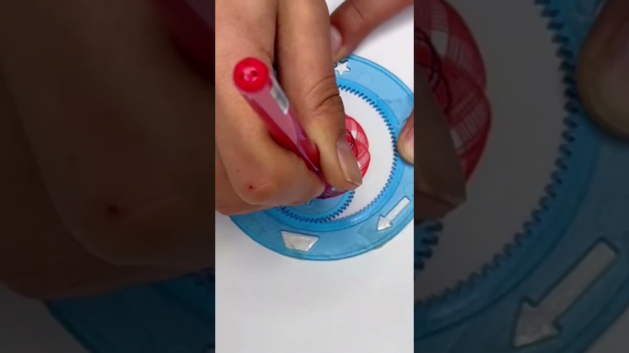Amazing reverse spirograph 🫨