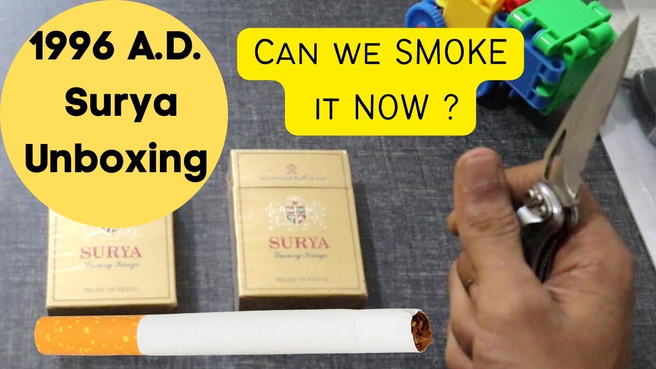 Surya Cigarette 1996 Package Unboxing 25 years Old