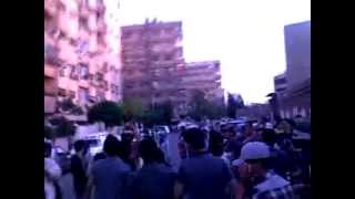 زاهرة أمام مدرسة حسان بن ثابت قبل مهاجمة الشبيحة 26-4-2012