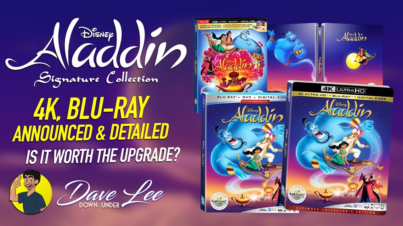 Aladdin Disney Signature Collection 4k Blu Ray Announced Detailed Is It Worth The Upgrade Youtube