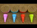 FUN SAND ICE CREAM PLAY! REPEAT AFTER A FRIEND AND LEARN NUMBERS AND COLORS!