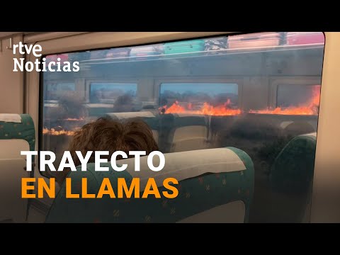 INCENDIOS: PÁNICO en el TREN MADRID - FERROL al circular a ESCASOS METROS del FUEGO de ZAMORA | RTVE