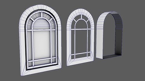 Autodesk Maya 2020 Architectural Composition Beginner tutorial 5: Semi round window