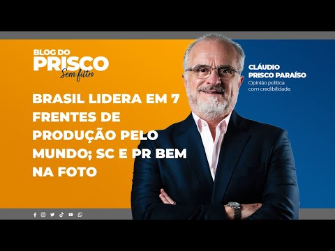 Brasil lidera em 7 frentes de produção pelo mundo; SC e PR bem na foto