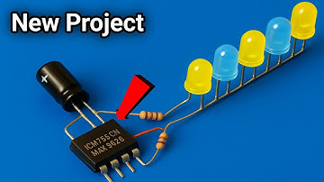 LED Flasher Circuit Using NE555 IC | Simple LED Blinking Project | DIY Electronics Project