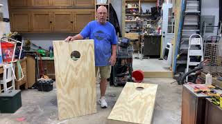 Building corn hole official size set