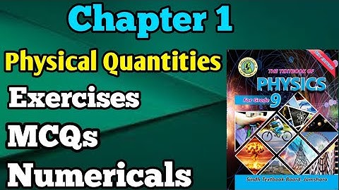 Numericals exercises and MCQs chapter 1 physical quantities and measurements Sindh board | unit 1