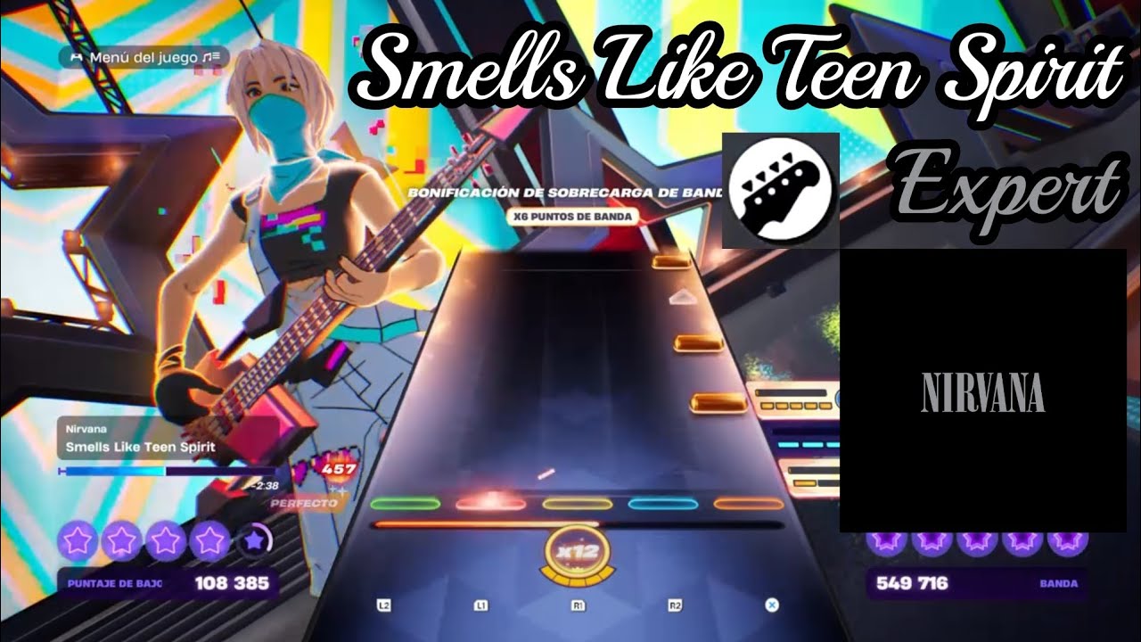 Nirvana - Smells Like Teen Spirit | Bass Expert 100% FLAWLESS | Fortnite Festival 
