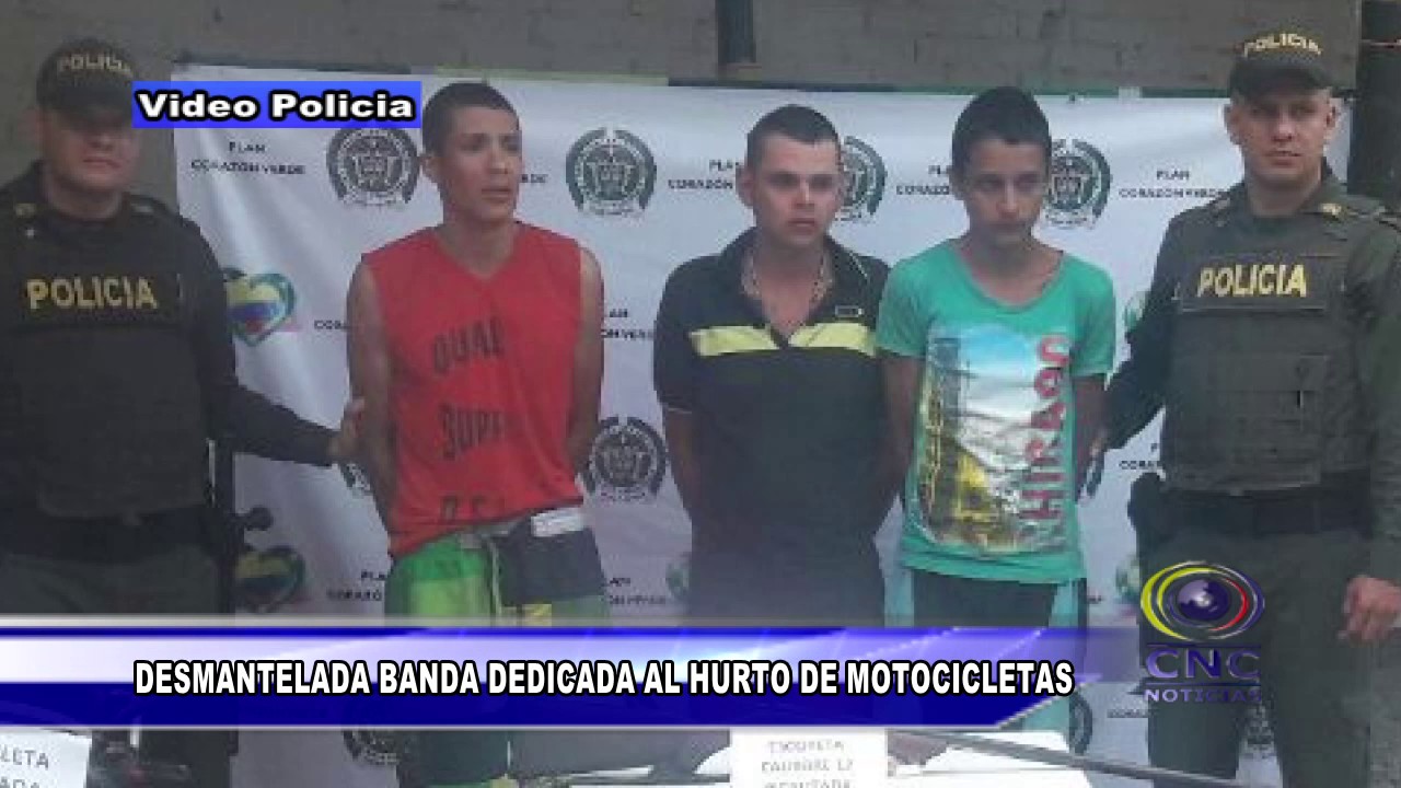 DESMANTELADA BANDA DEDICADA AL HURTO DE MOTOCICLETAS EN ANSERMA NUEVO ...