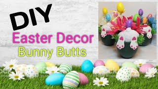 DIY - Easter Decor - Flower arrangement Bunny Butts - Paper to Masterpiece