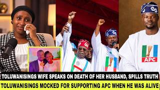 First Video of Toluwanisings Wife Since His Death As She Speaks After Toluwanisings Mocked Over APC😢