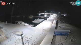 Nevjerojatno! Plaža na Unijama pod snijegom - Live Cam Croatia