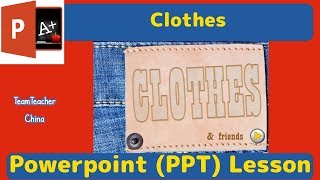 Clothes Vocabulary TEFL Powerpoint Lesson Plan | Classroom PPT Games