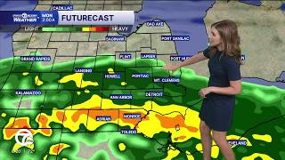 Rain tonight, cooler start to the workweek