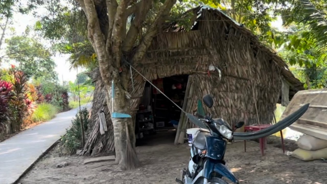 Khám Phá Vùng Quê Kiên Giang, Nhà Lá Lụp Sụp Ven Đường, Bon Chen Làm Chi, Hạnh Phúc Là Đủ.