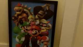 GB Eye Super Mario Lenticular 3D Poster Framed