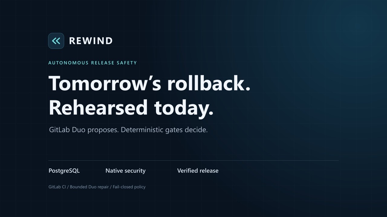 REWIND | Autonomous Rollback Safety | GitLab Life After Code - YouTube