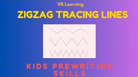 Zigzag tracing lines-18 || kids prewriting skills || zigzag lines || kids hand gripping skill 