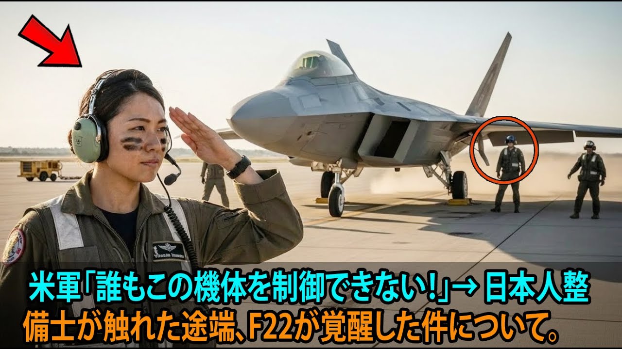 米軍「誰もこの機体を制御できない！」→ 日本人整備士が触れた途端、F22が覚醒した件について。