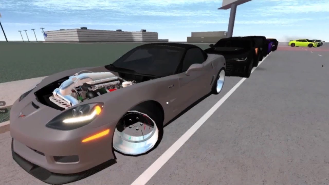 Driving a red eye Hellocat Jailbreak On the Roblox YouTube