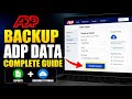 How to backup ADP data using exports and document storage - Complete Guide