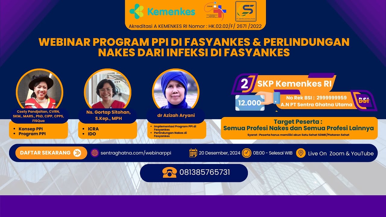 Webinar PPI dan Perlindungan Nakes