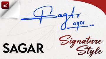 ✔️ Sagar Name Signature Style Request Done | S signature style | S signature style of my name