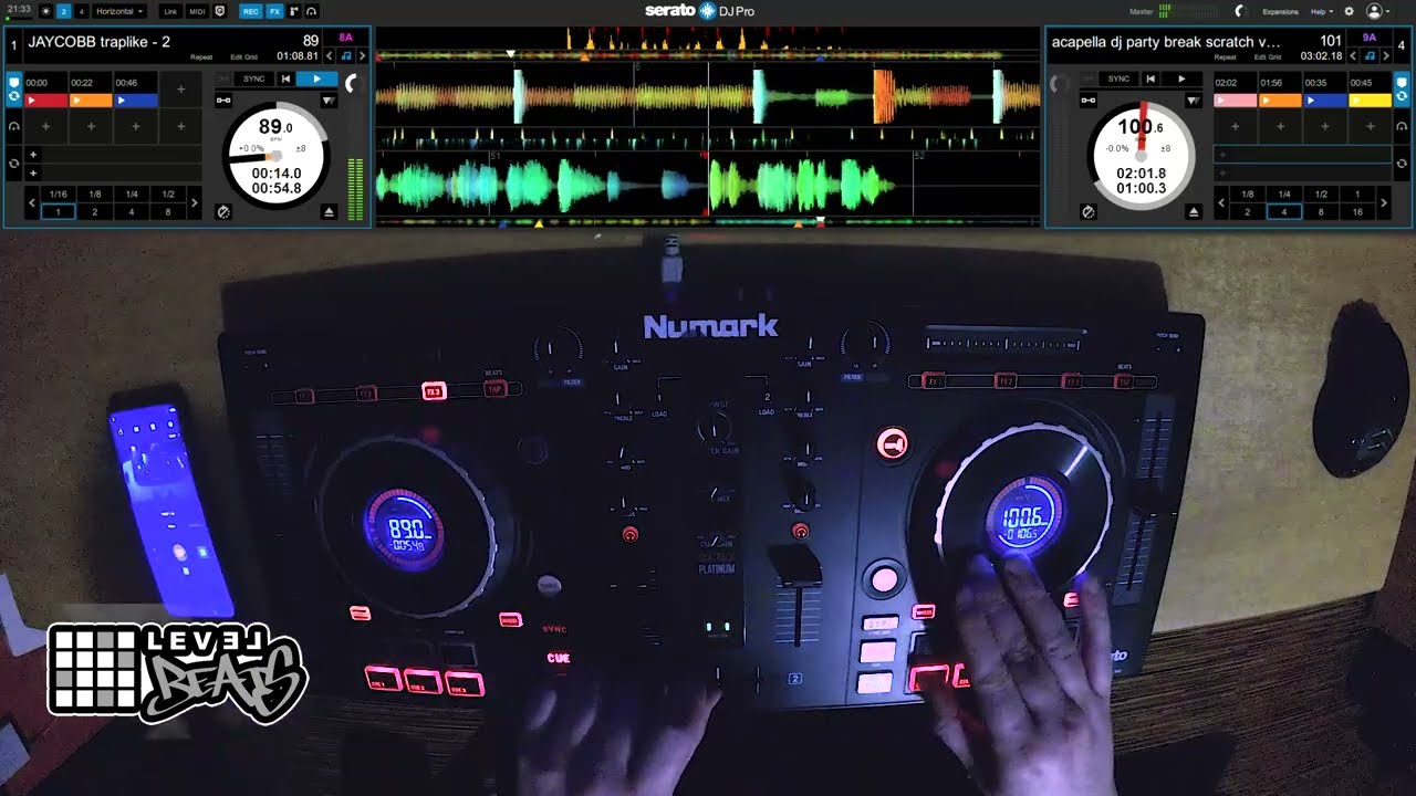 BEAT: Jaycobb -  trapkit  ( remix and scratch practice in serato ) Numark Mixtrack Platinum
