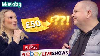 £50 to WHAT?! 5 Days of eBay Live Flipping