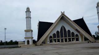 MASUK KE HALAMAN MASJID SYEKH UTSMAN KUALA TUNGKAL TANJUNG JABUNG BARAT