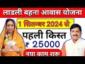 Ladli Behna Awas Yojana Mp 2024| ladli behna awas yojana update | Pm awas Yojana new update