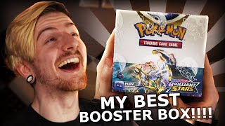 MY BEST BOOSTER BOX EVER. (Opening a Brilliant Stars Booster Box!!!)