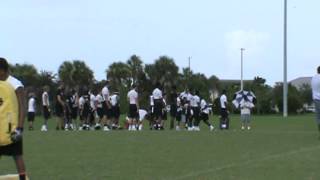 13 Year old Tyler Korman at the Prodigy football camp in Naples, Florida. 7/2012