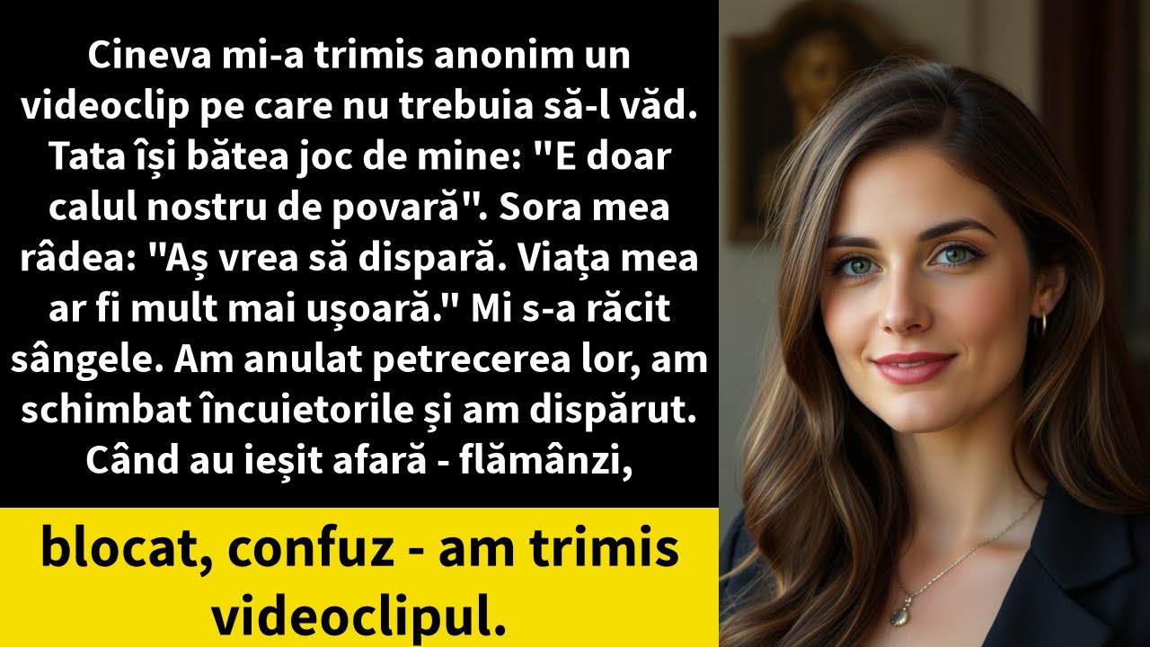 Cineva mi-a trimis anonim un videoclip pe care nu trebuia să-l văd. Tata își bătea joc de mine: