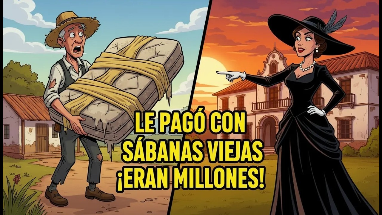 La Viuda Rica lo HUMILLÓ con Sábanas Viejas… ¡Pero el Colchón Guardaba MILLONES! 💵🔥
