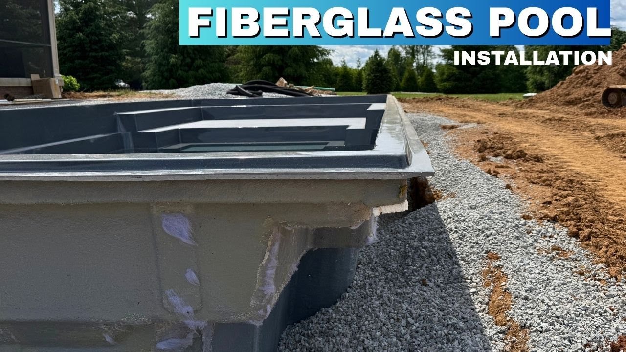 Complete Fiberglass Pool Installation from (start to finish) - YouTube