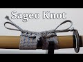 How to tie your sageo  step by step tutorial  sageo storage knot