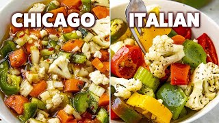 How to Make Giardiniera  ChicagoStyle Vs. Italian!