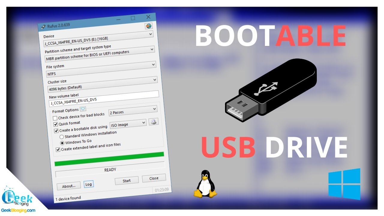 create windows 10 bootable usb from iso