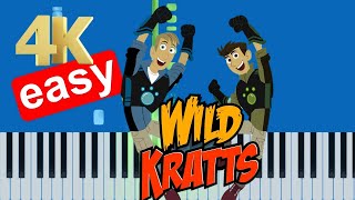 Wild Kratts Theme Song Easy To Medium Piano Tutorial 4K