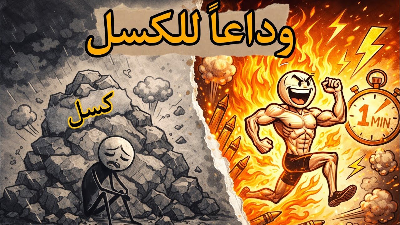 كيف تخدع دماغك وتنجز كل مهامك في وقت قياسي! #الكسل