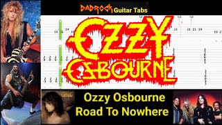 Road To Nowhere - Ozzy Osbourne - Lead Guitar Tabs Lesson