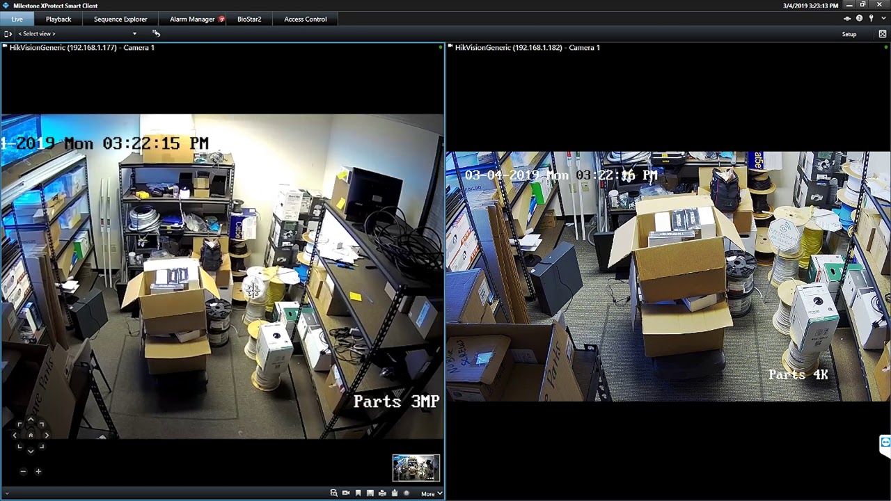 Hikvison Security Cameras 3 Megapixel vs 8 Megapixel (4k)
