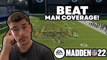 HOW TO BEAT MAN COVERAGE MADDEN 22!!!