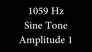 1059 Hz Sine Tone Amplitude 1