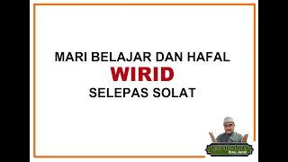 BIMBINGAN WIRID SELEPAS SOLAT FARDU